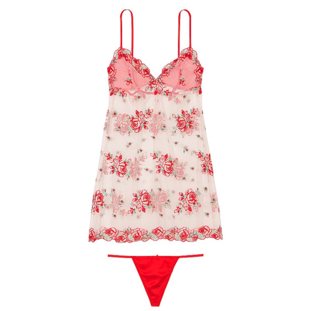 VS NWT sheer mesh slip size L